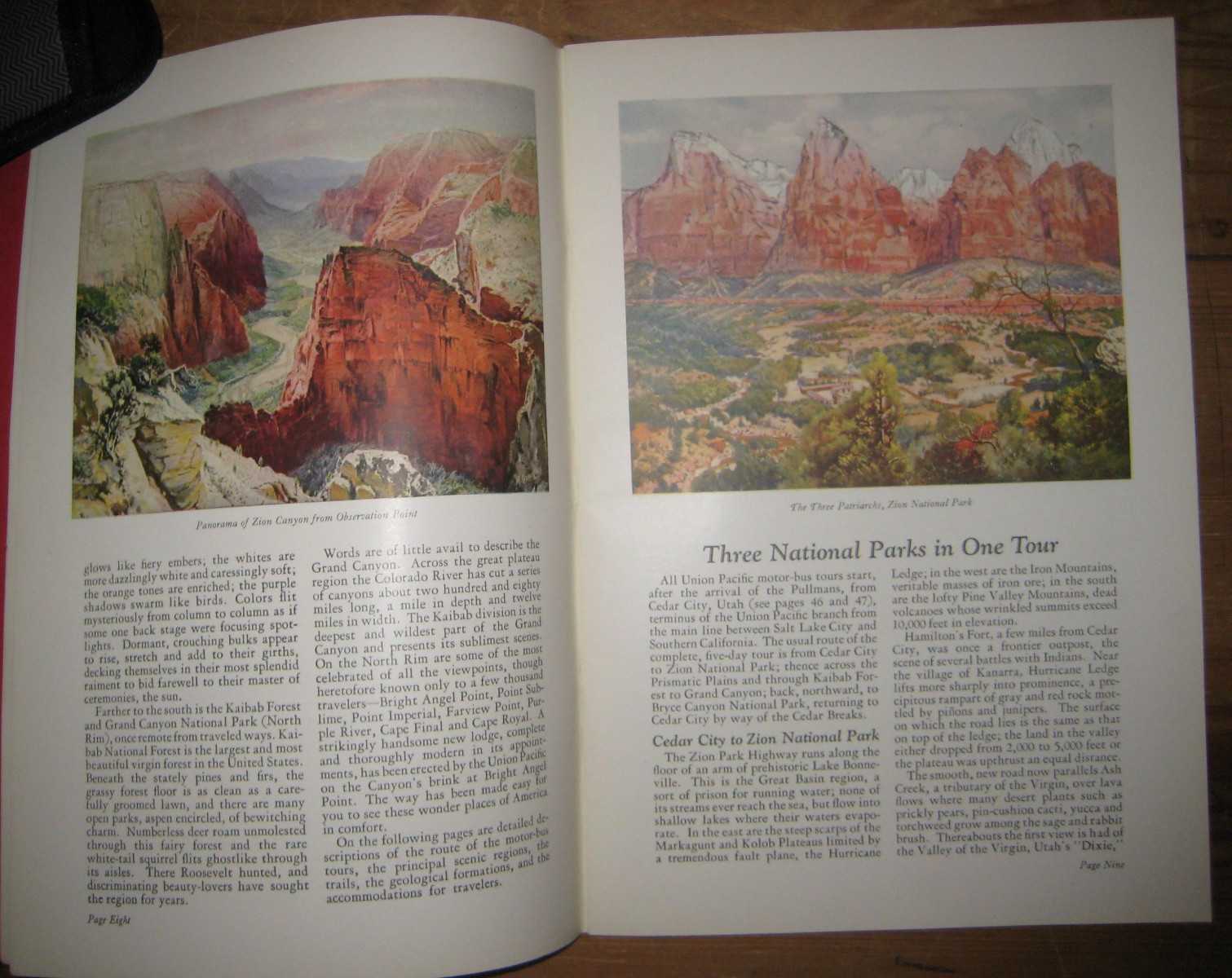 1929, View Book, Zion, Bryce, Grand Canyon, National Parks, North Western RR