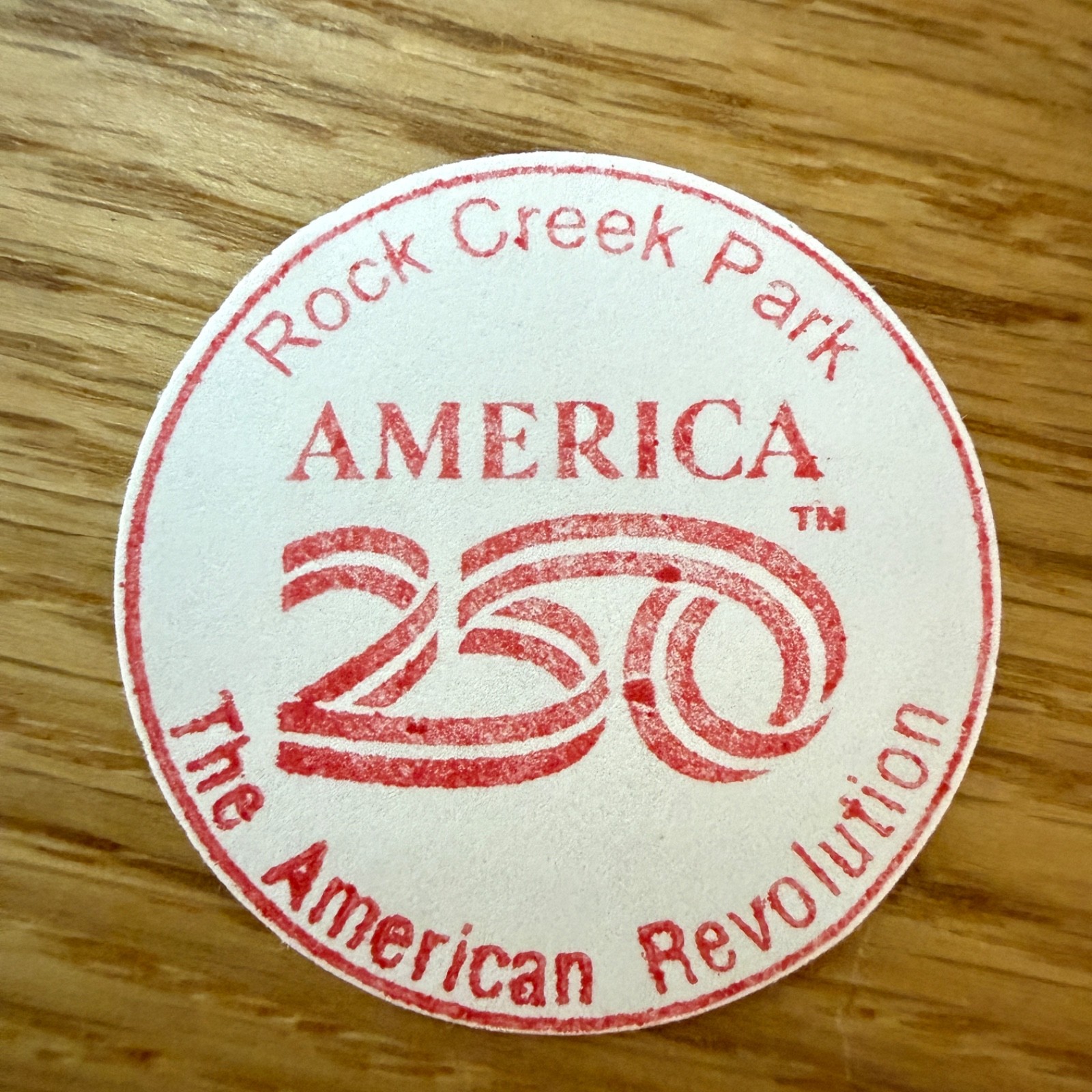 Rock Creek Park America 250 National Park Passport Stamp