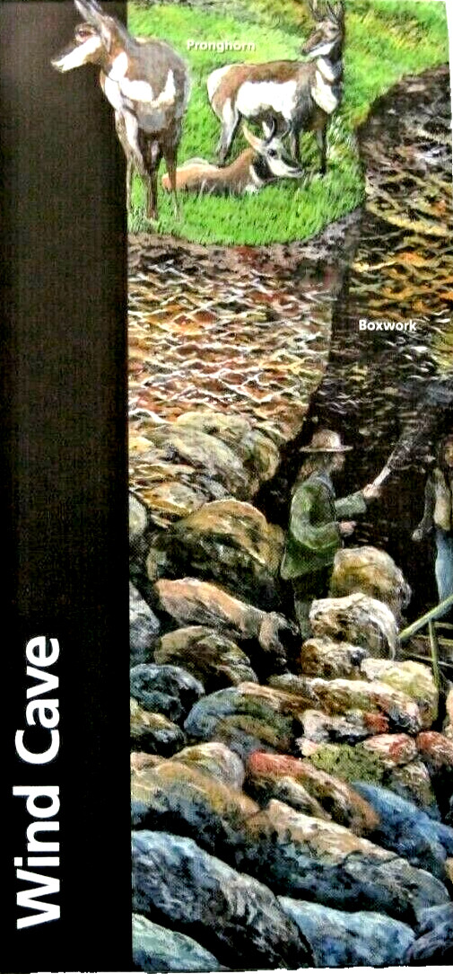 Wind Cave National Park South Dakota National Park Service Unigrid Brochure Map