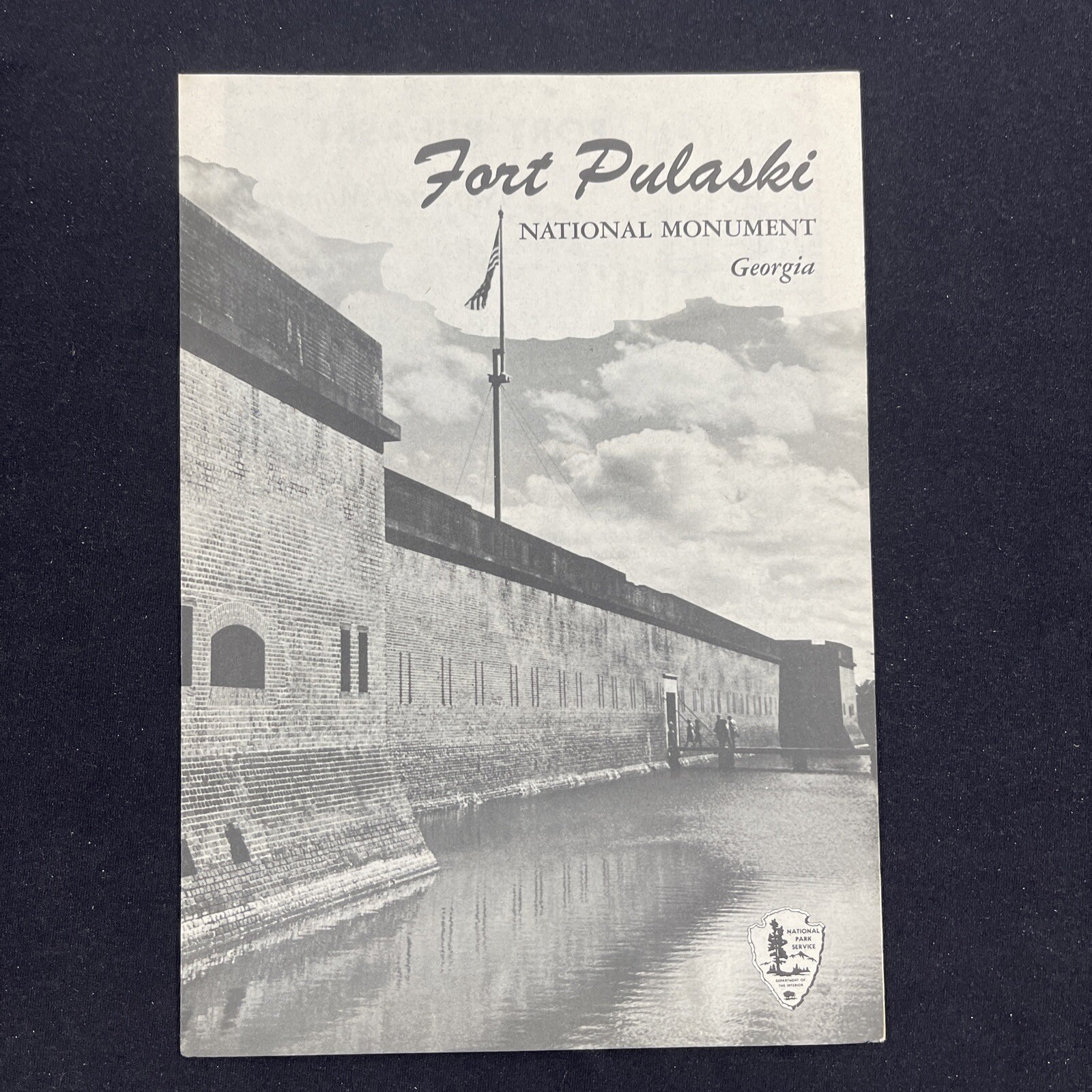 Vintage 1956 Fort Pulaski National Monument Brochure Pamphlet Map Guide Georgia