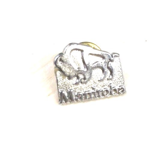 Collectible Buffalo Roaming MANITOBA Canada Lapel Pin French Canadian