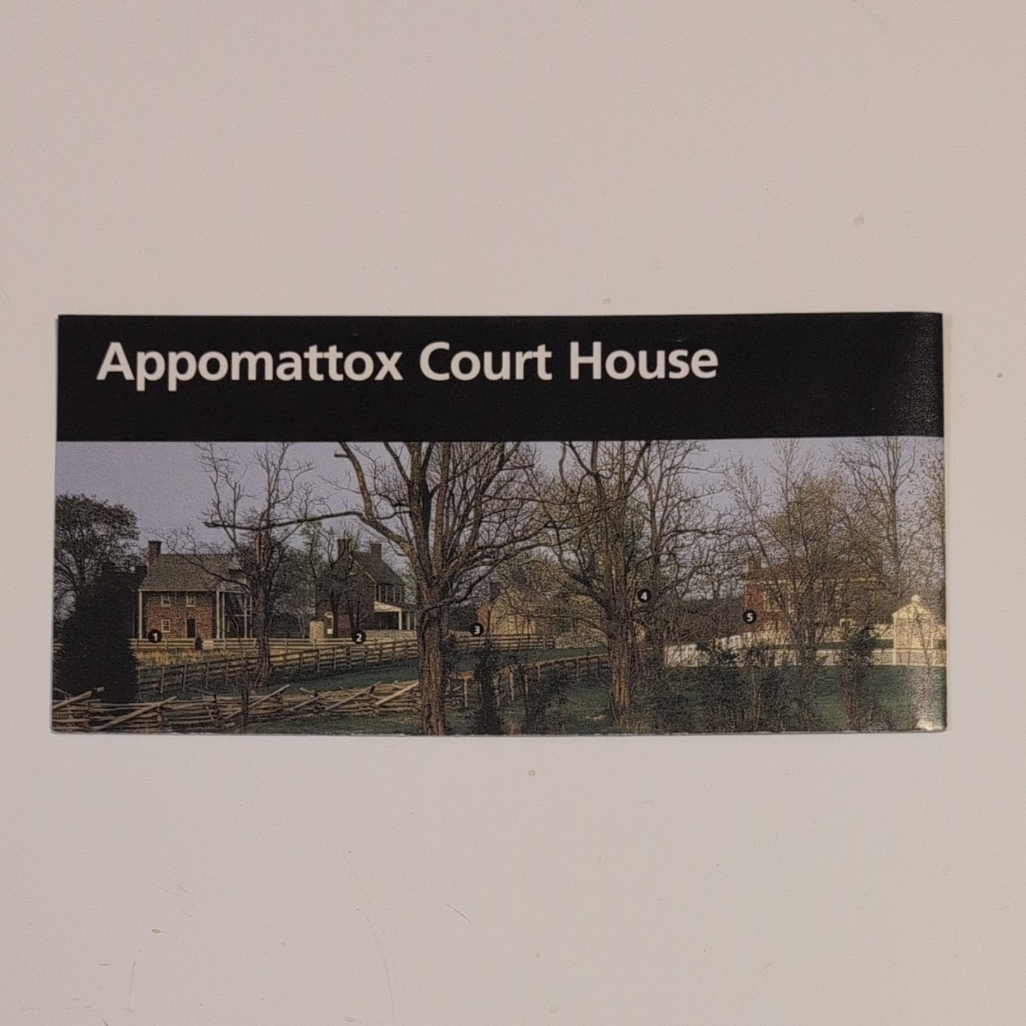 Appomattox Court House National Park Service NPS Unigrid GPO 2008 Reprint 2004