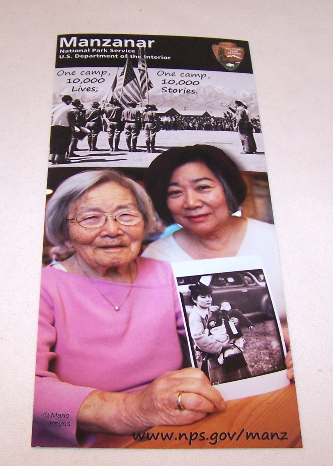 “Manzanar” National Park Service Unigrid Rack Card