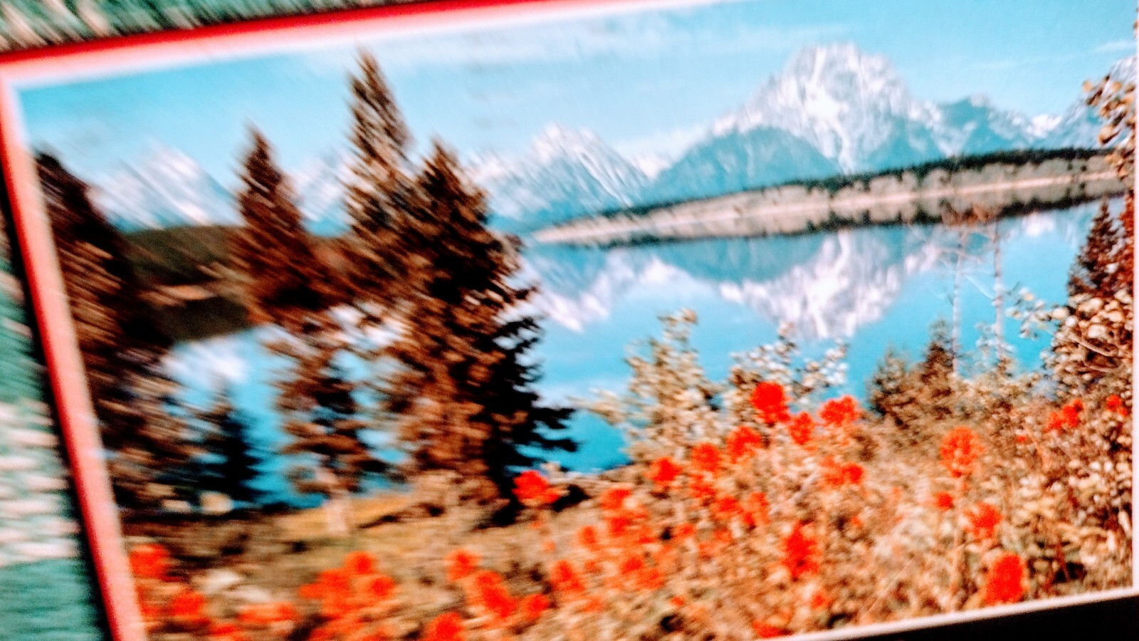 BEAUTIFUL POST CARD TETONS-JACKSON LAKE WYOMING.GRAND TETON NATIONAL PARK