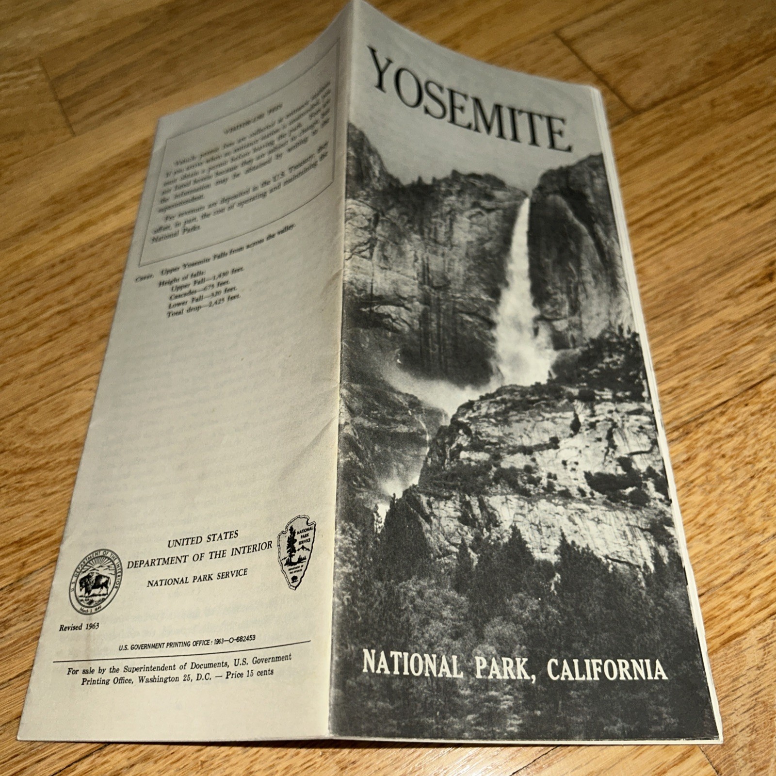 3 – YOSEMITE NATIONAL PARK National Park Service GUIDE Brochures 1951 1955 1963
