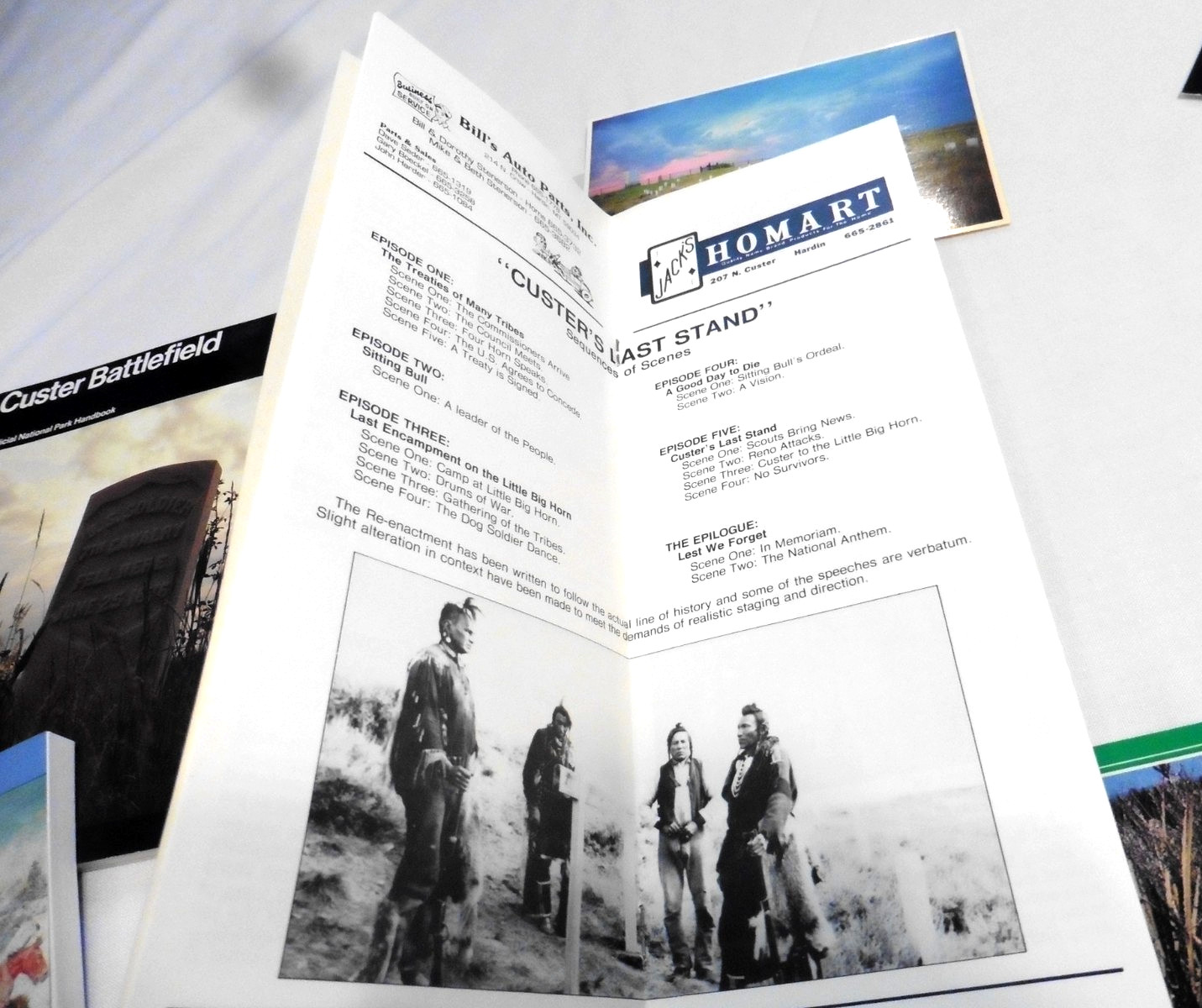 Lot of Vtg Custer Battlefield Little Bighorn National Monument Books + Postcards