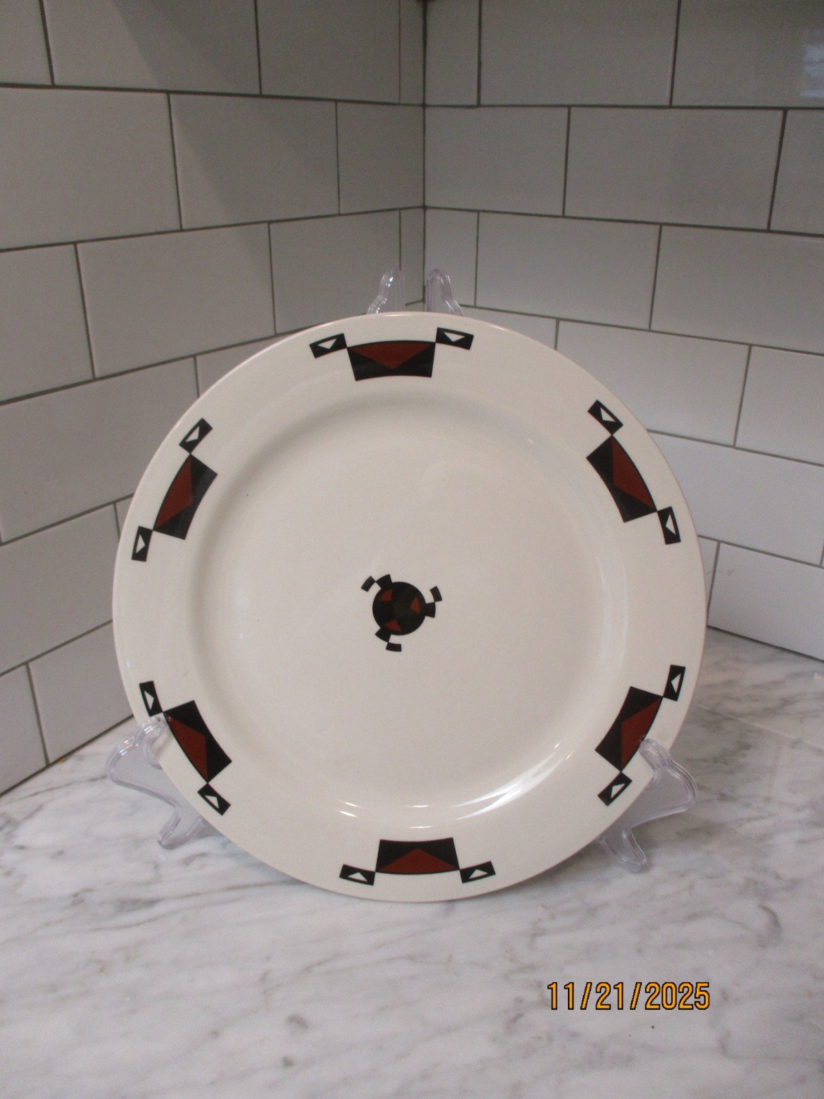 Vintage Yosemite AHWAHNEE Round Platter (12 Inches) Sterling China Co.