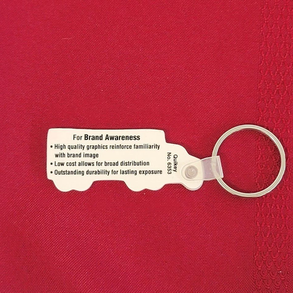 Vintage Quality Bakers Semi Truck Key Fob Farming Trucking USA