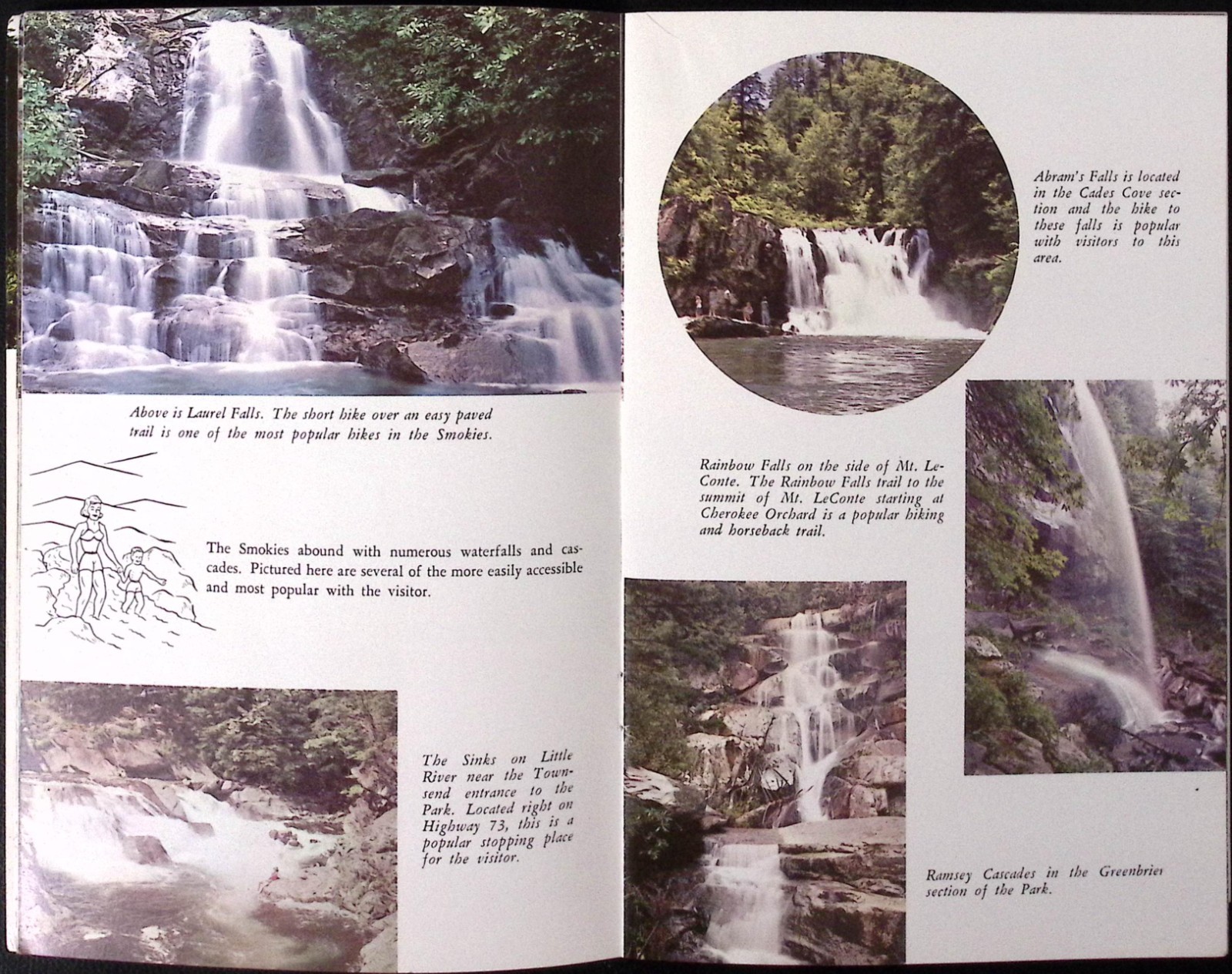 The Great Smoky Mountains National Park Booklet 1966 W.M. Cline Co