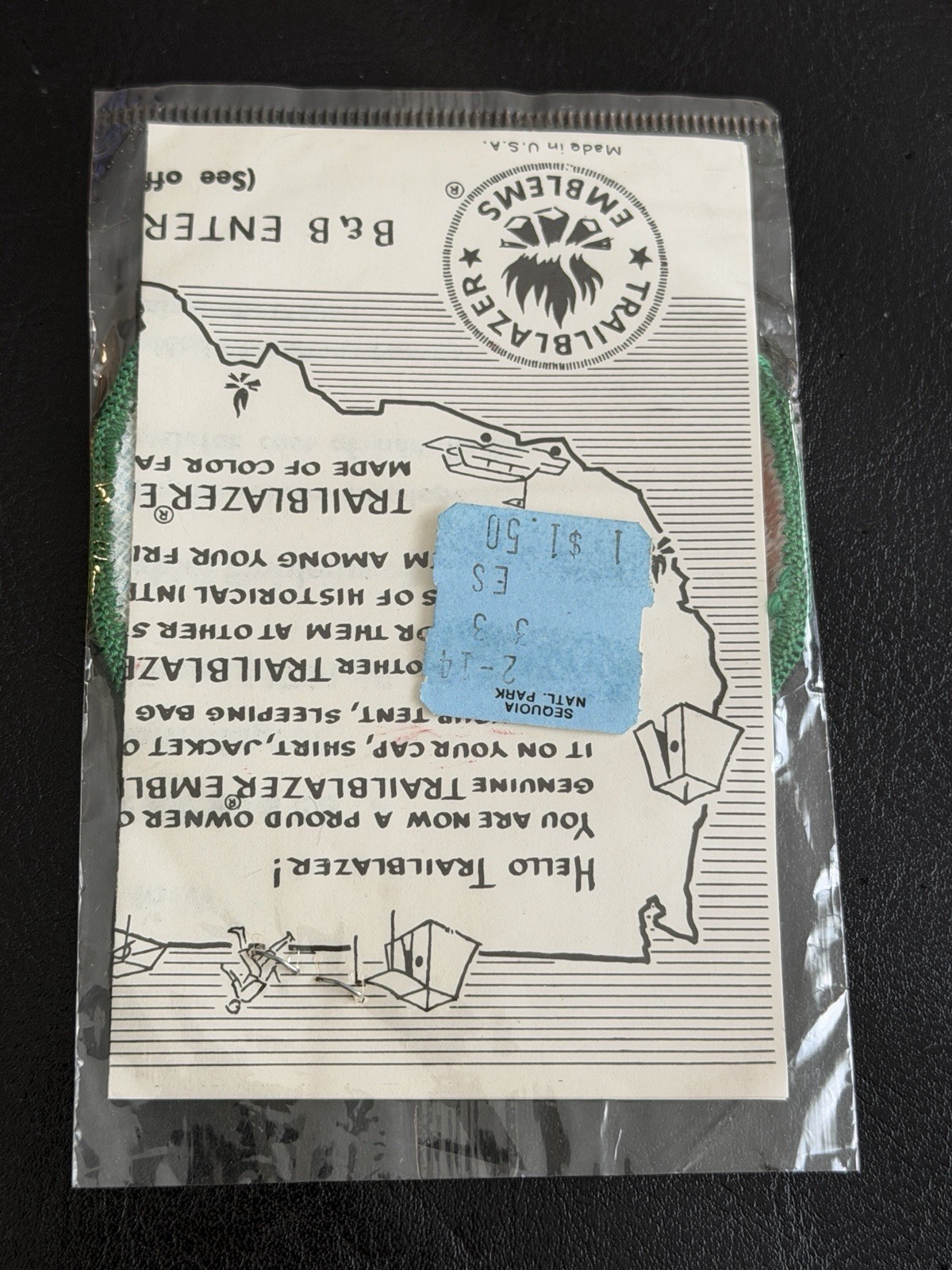Vintage Kings Canyon Nat’l Park National Park California Round Souvenir Patch