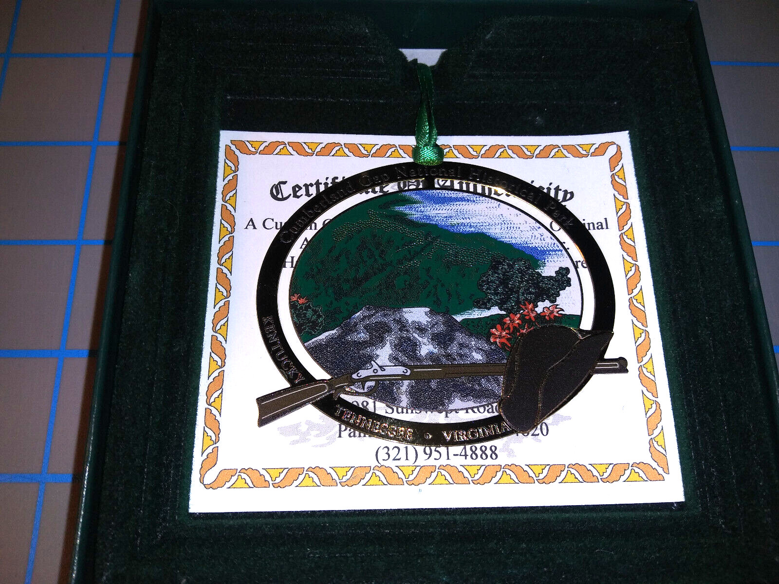Cumberland Gap Falls National Historical Park Hiking Medallion 1/10k Solid Brass