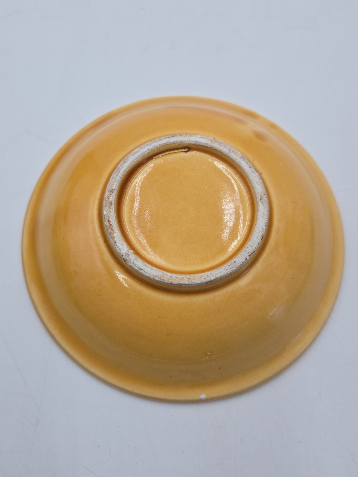 Yellowstone National Park Souvenir Bowl Ceramic Brown Tan Trinket Dish 5″