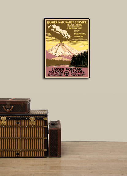 1938 WPA Ranger Naturalist Travel Poster Lassen Volcanic National Park – 18×24
