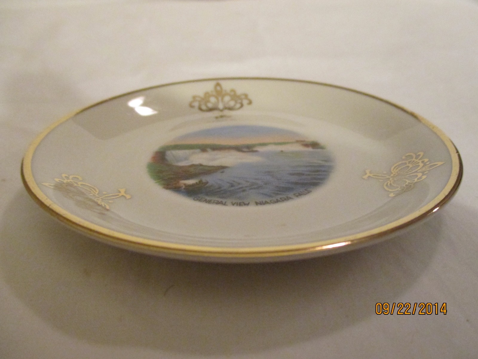 Vintage Niagara Falls Souvenir Bavarian Porcelain Plate 4 1/4″