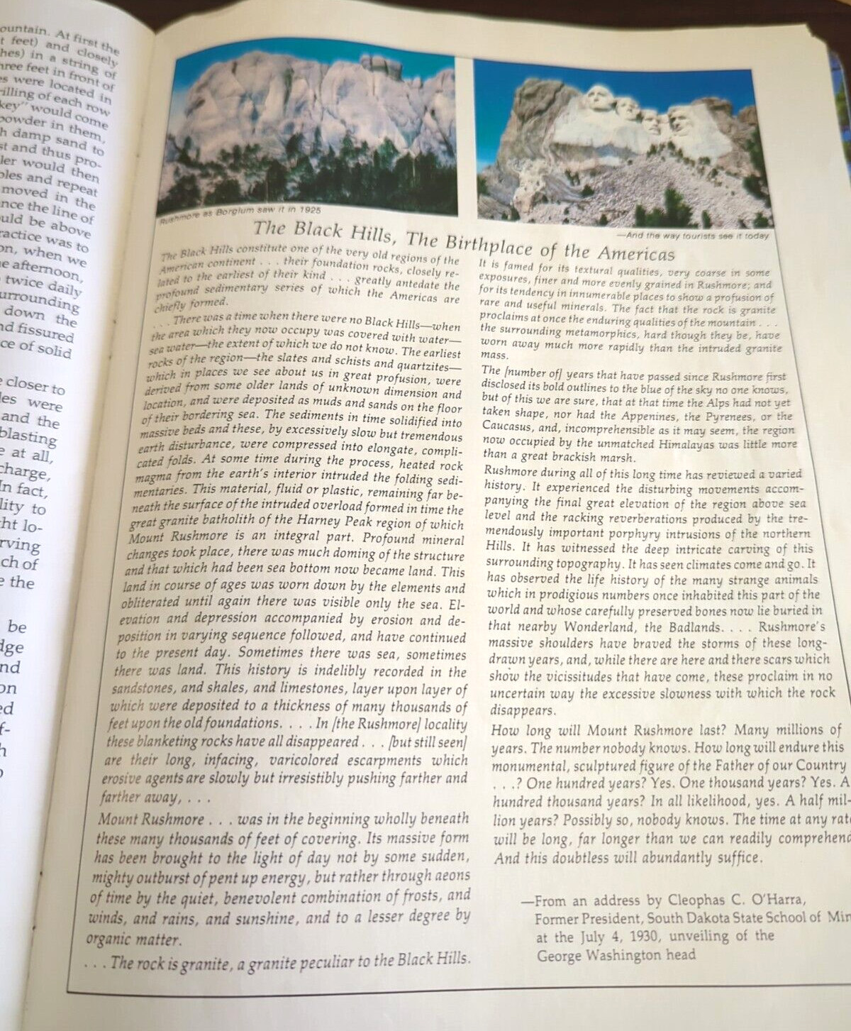Mount Rushmore, The Story Behind the Scenery Photos, VTG, 1st Print, 1977