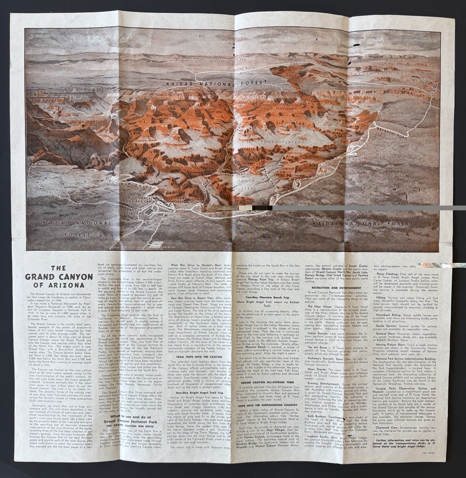1948’s National park Brochures, Bryce, Craters of the Moon, Grand Canyon