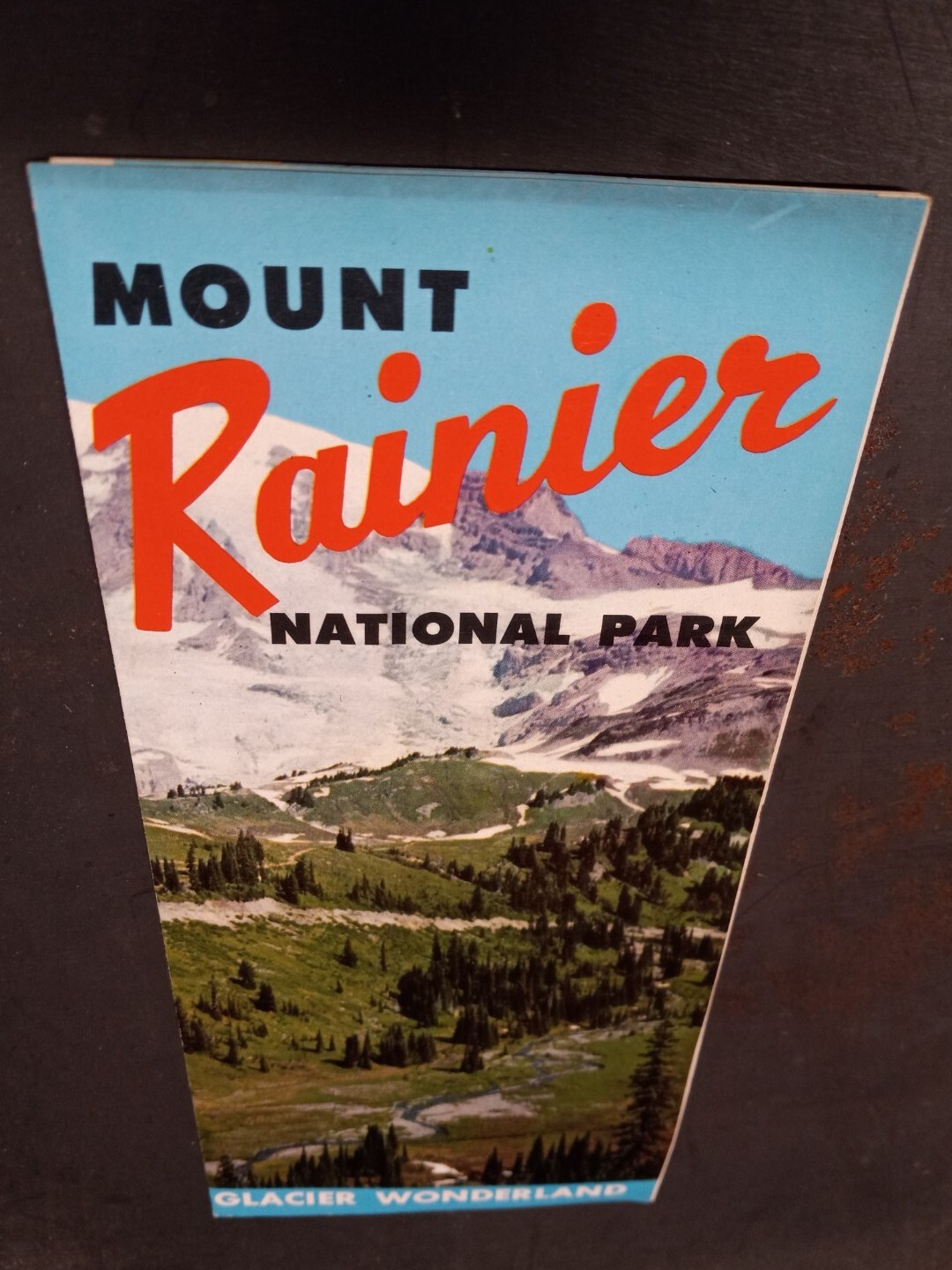 1966 Mount Rainier National Park Travel Sight-Seeing Brochure Mid-Century