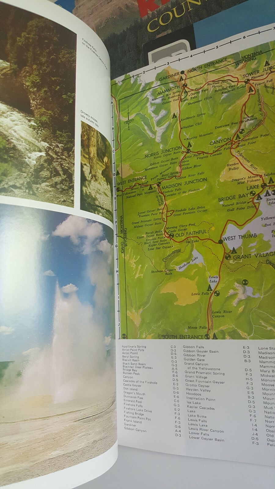 Vintage 1970s Yellowstone Park Brochure Magazine Lot of 4 VG