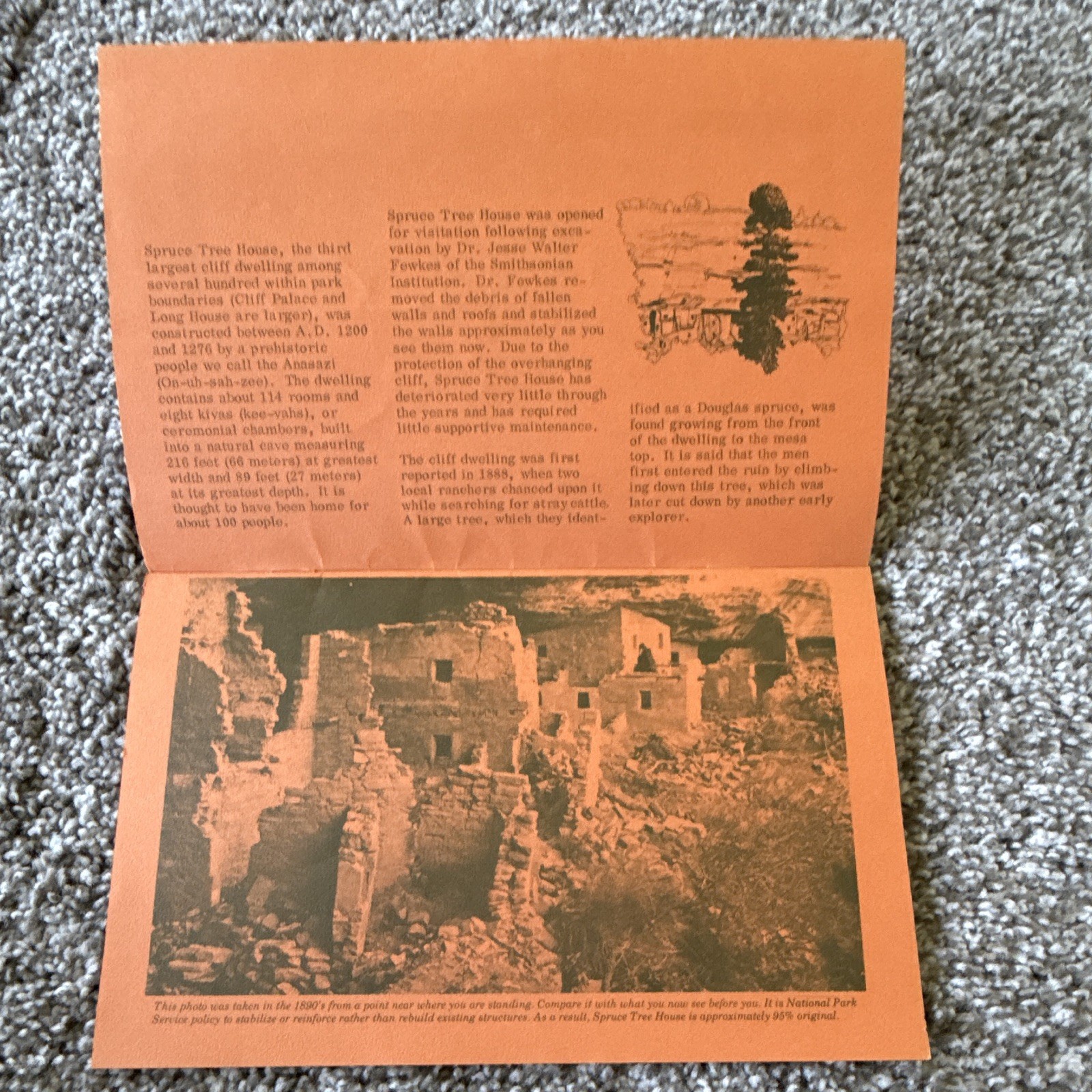 13 Mesa Verde & Rocky Mountain National Parks Fold-Out Maps/Brochures from 1977