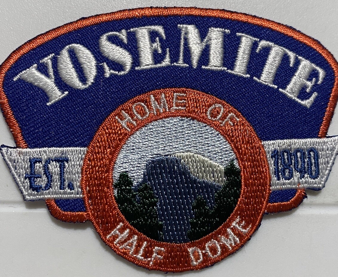 Yosemite National Park Home of Half Dome est. 1890 Souvenir Iron-on Patch Badge
