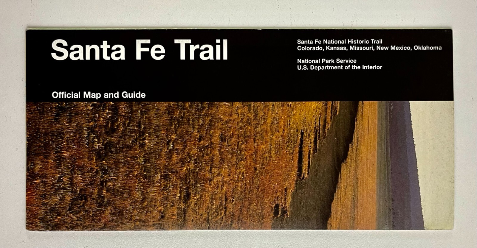 1997 Santa Fe National Historic Trail Vintage Official Map Guide KS CO MO NM OK