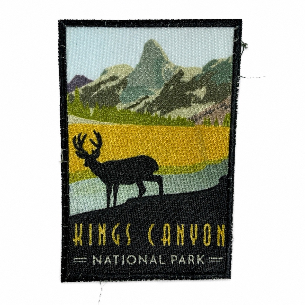 Kings Canyon National Park Souvenir Patch Deer Mountain Landscape Sew On
