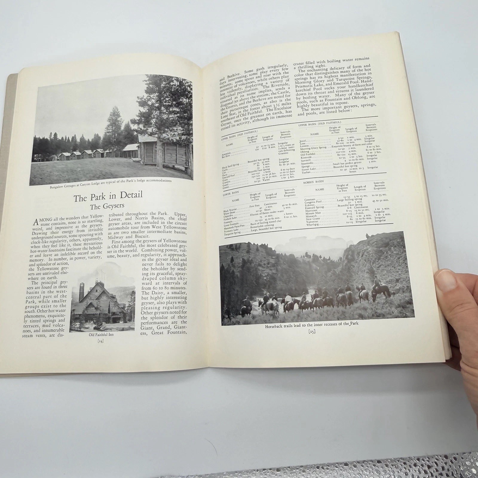1927 Booklet Yellowstone National Park Union Pacific Railroad The Overland Route