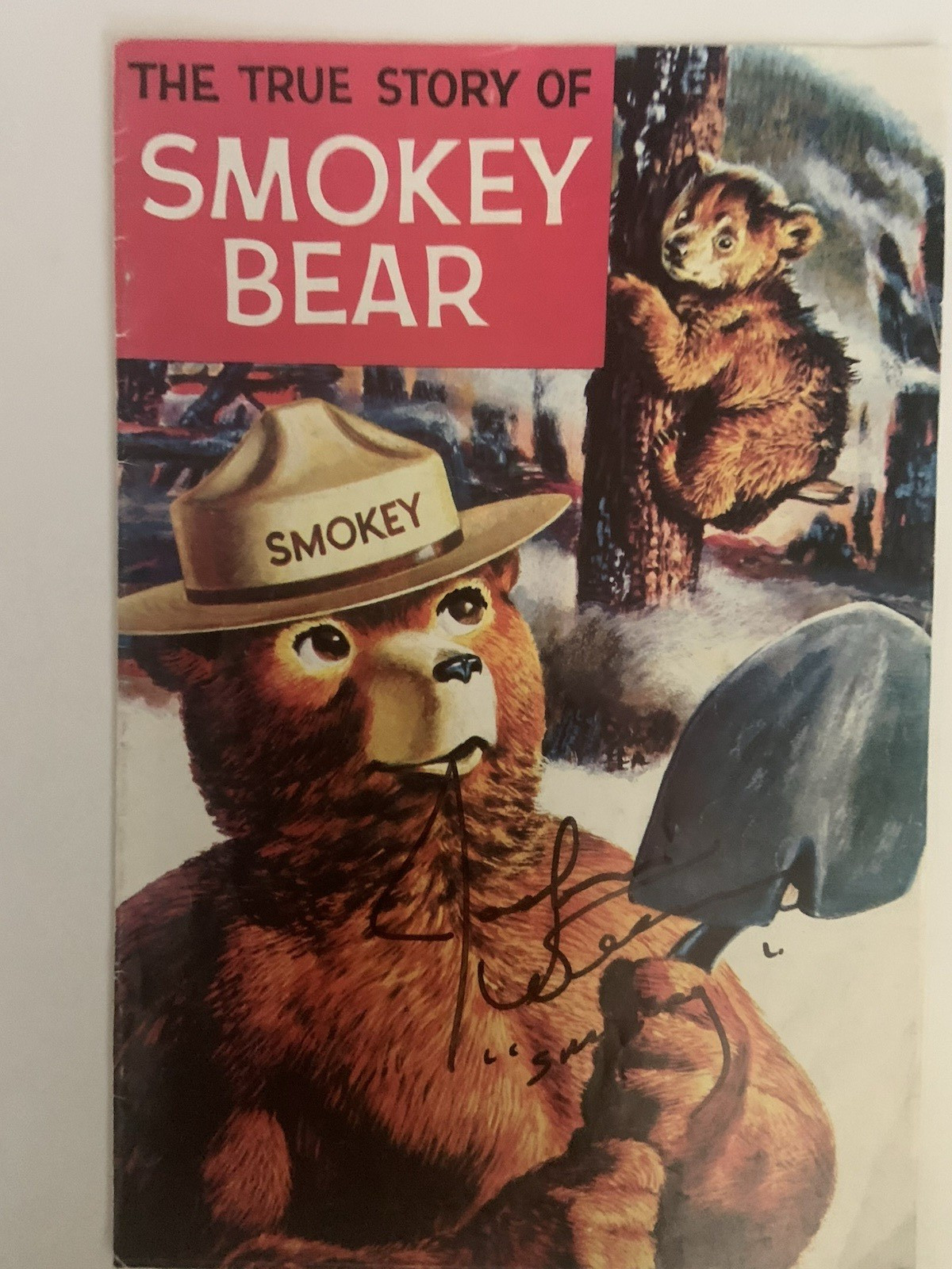 Jackson Weaver signed Smokey Bear comic book