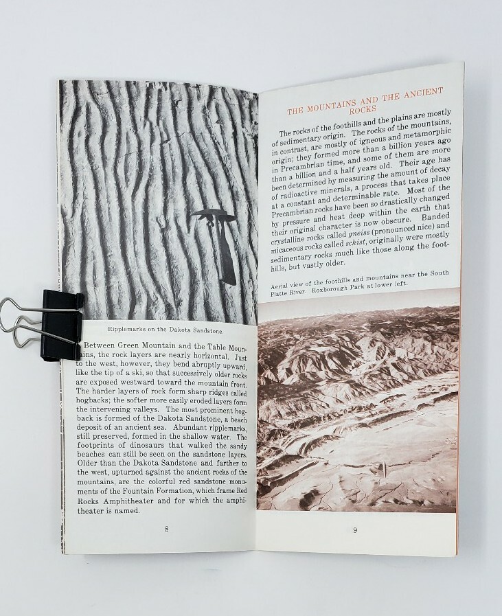 1967 Vintage Brochure – Denver’s Geologic Setting – USGS – USDOI