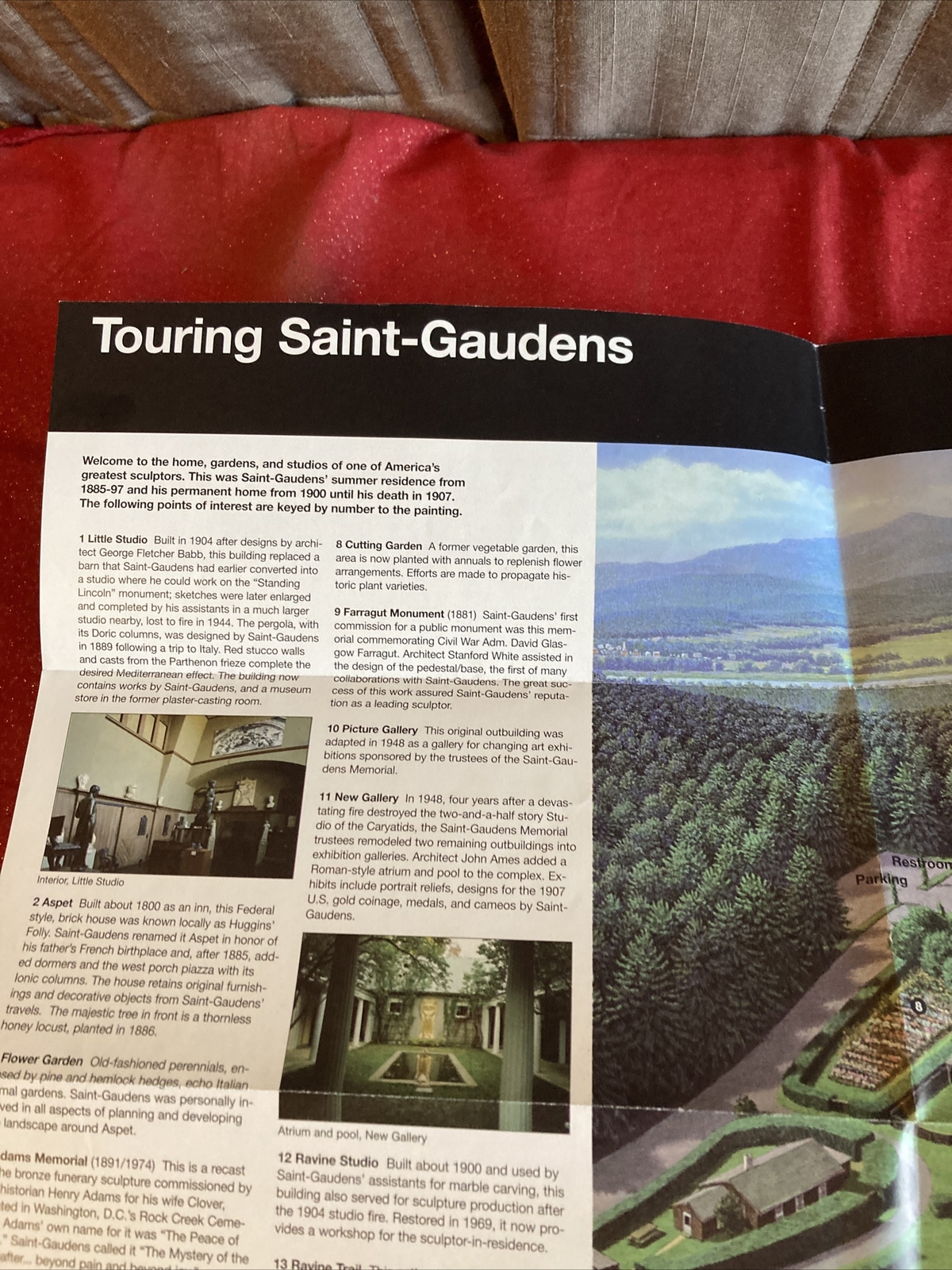 Vintage 1990’s Saint-Gaudens Official Map and Guide National Historic Site
