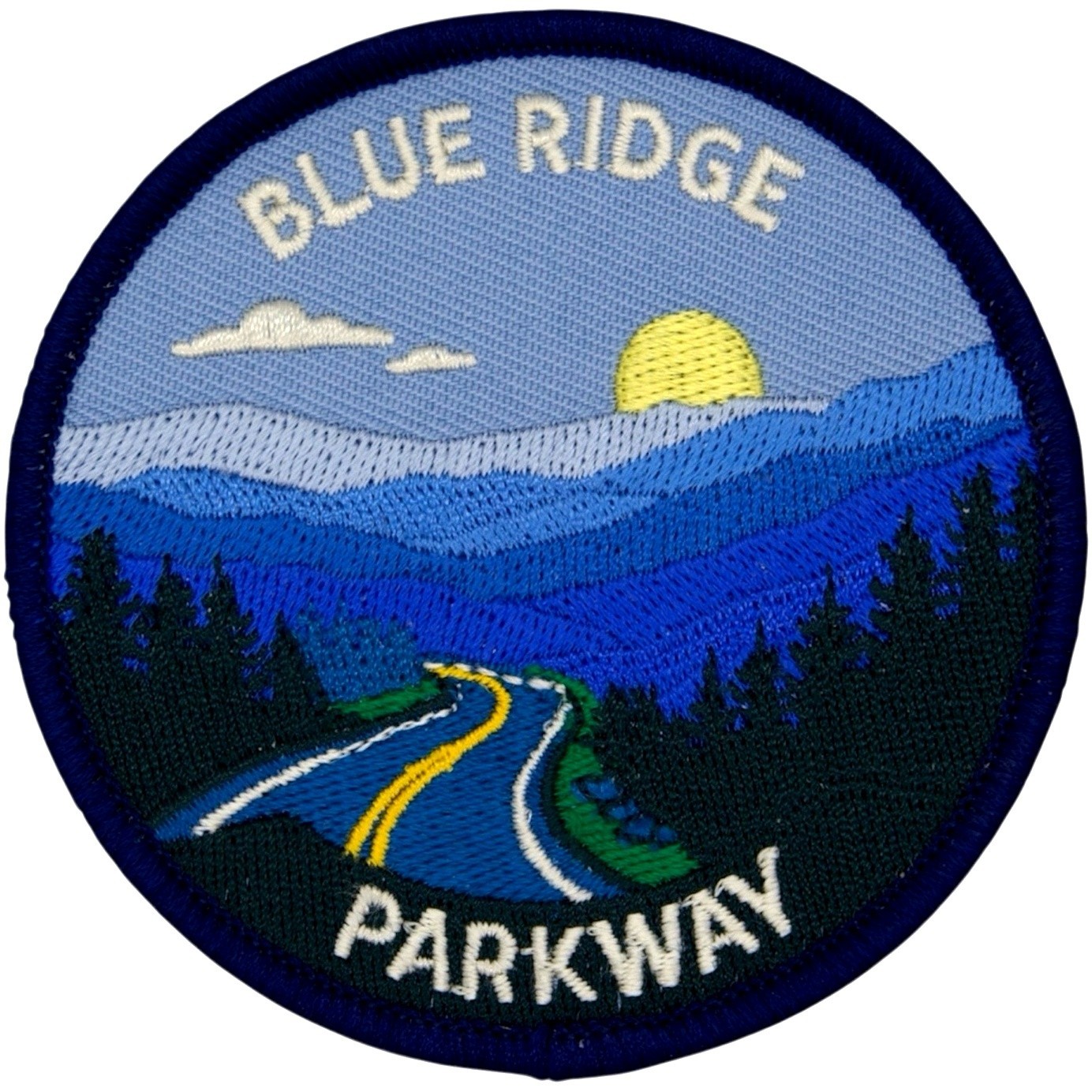 Blue Ridge Parkway Patch Iron On 3 Inch Embroidered Sew On Badge Sourvenier