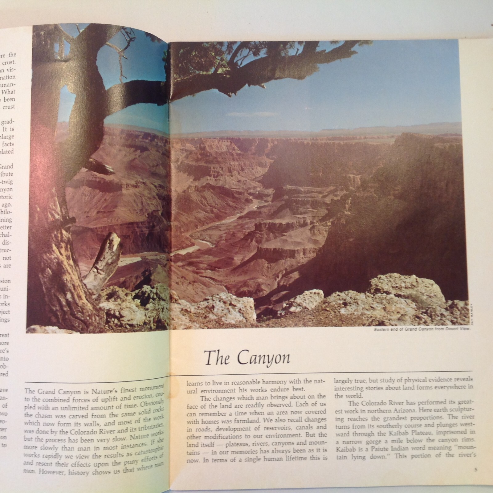 Vtg 1968 KC Publications Grand Canyon: The Story Behind the Scenery Color Album