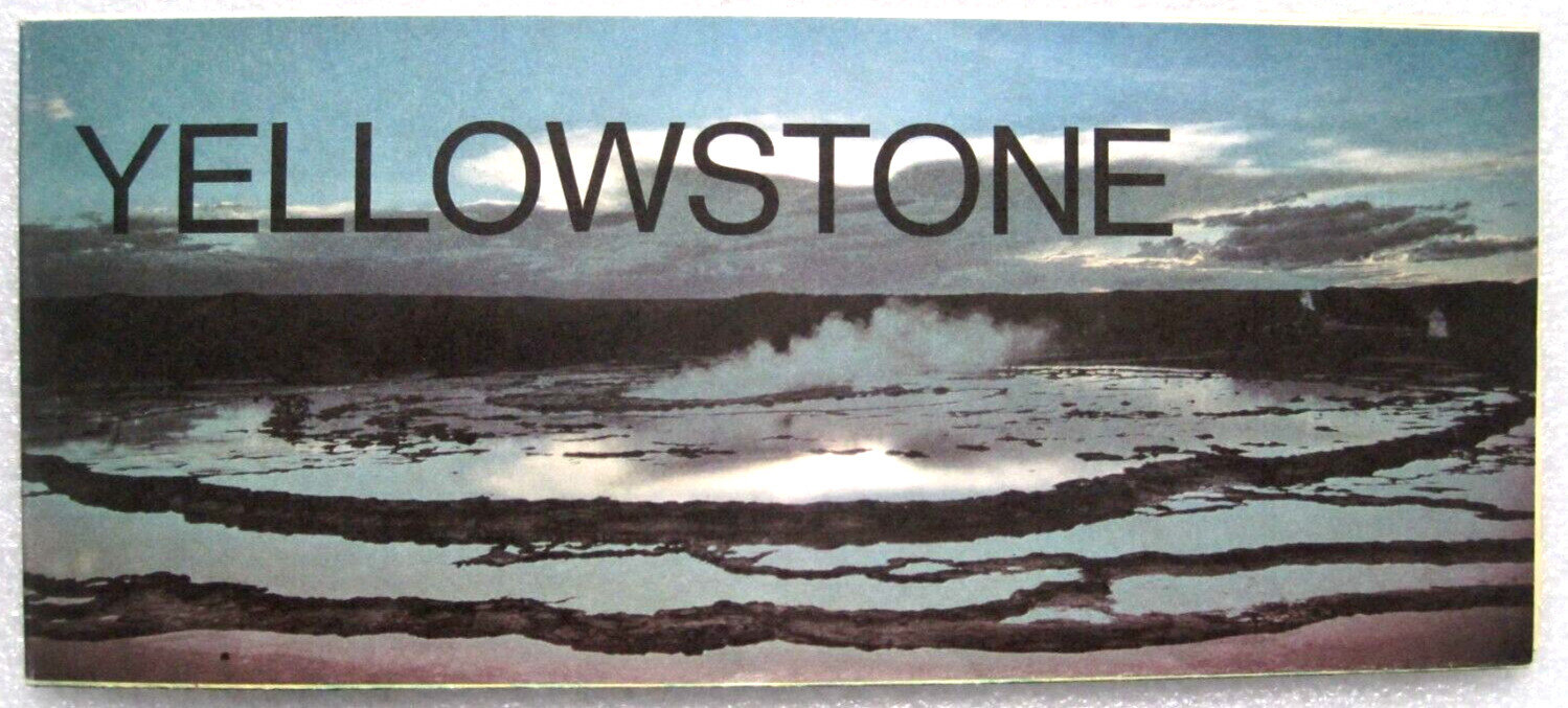 Vintage GPO 1984 Yellowstone National Park Brochure/Map