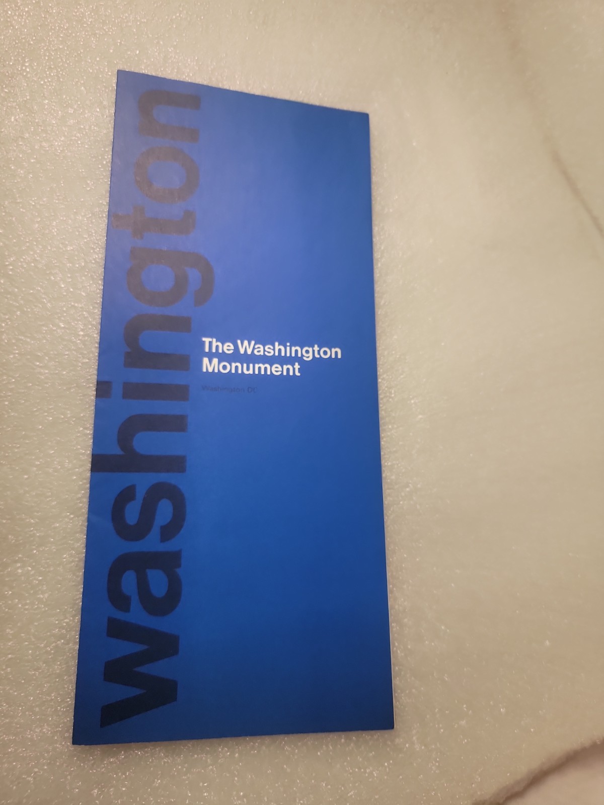 Vintage National Park WASHINGTON MONUMENT Brochure Washington DC ©1977