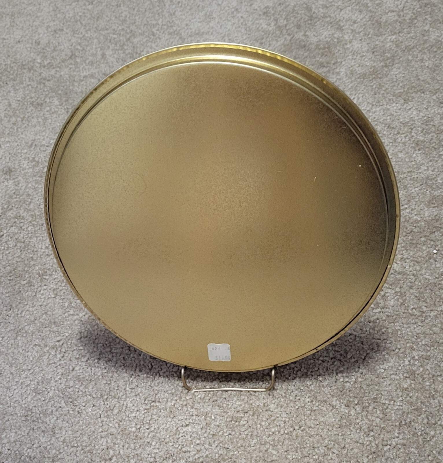 Vintage 1970s Mount Rushmore 11″ Gold Tone Collectible Metal Serving Tray 🇺🇲🦅