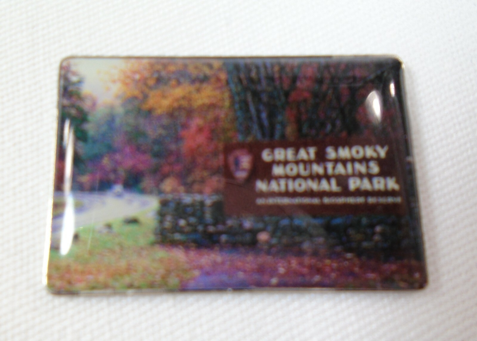 Great Smoky Mountains National Park Black Bear Postcard Patch Pin Sticker
