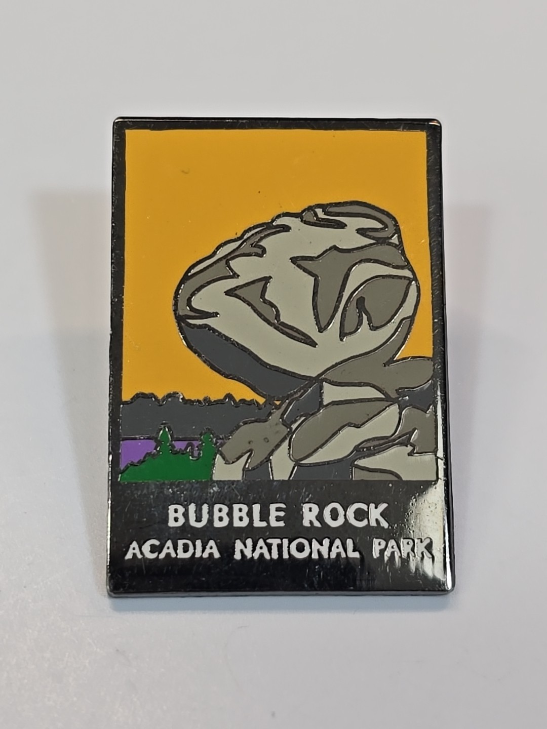 Bubble Rock Acadia National Park Travel Souvenir Lapel Pin Maine