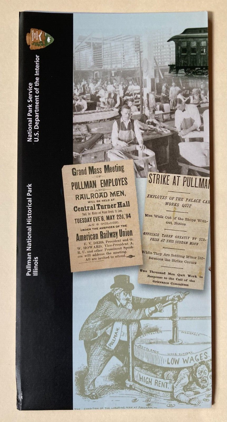 Newest PULLMAN NATIONAL PARK UNIGRID BROCHURE Map 2023 Black History Illinois