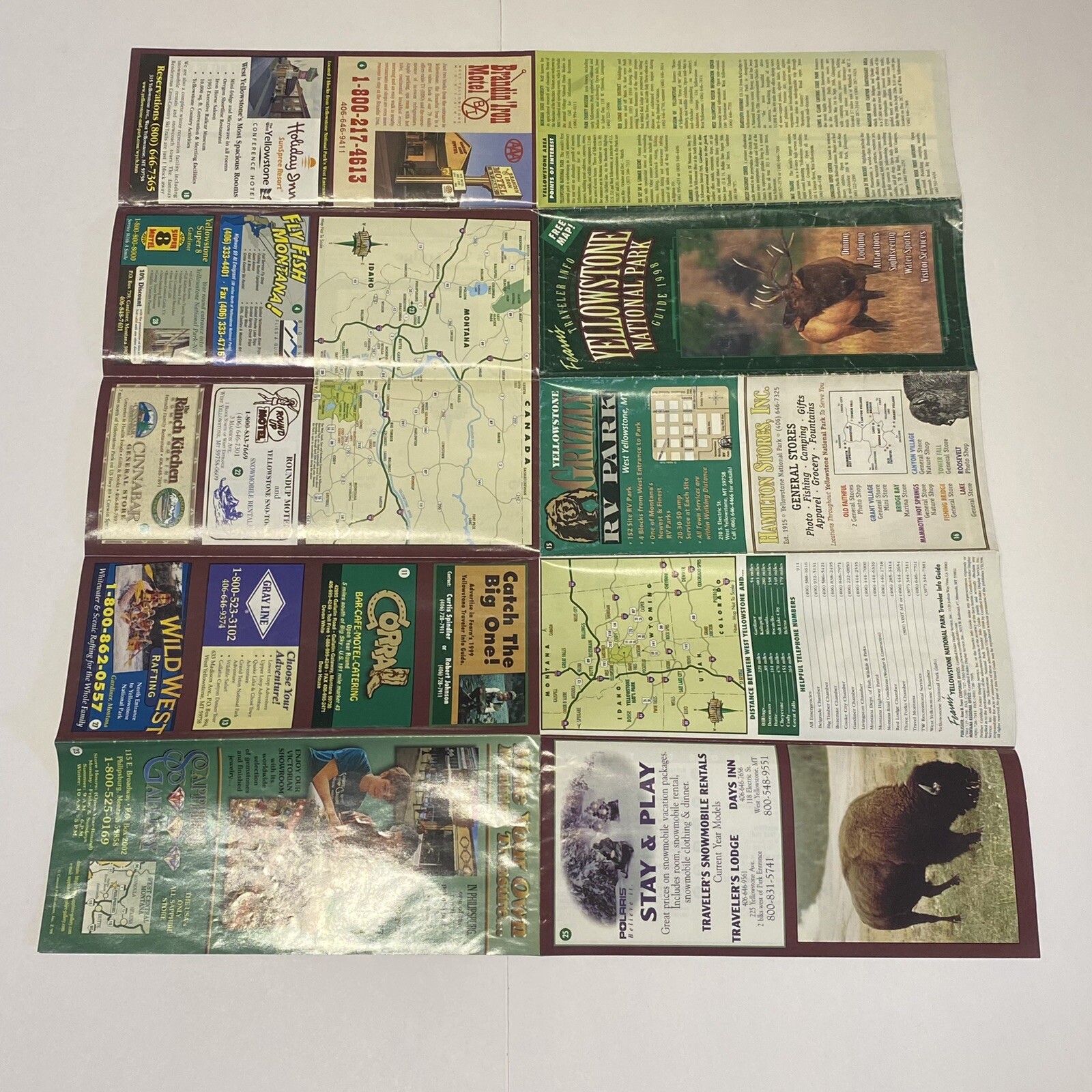 Yosemite National Park Official Map And Guide 1997 + Travelers Guide