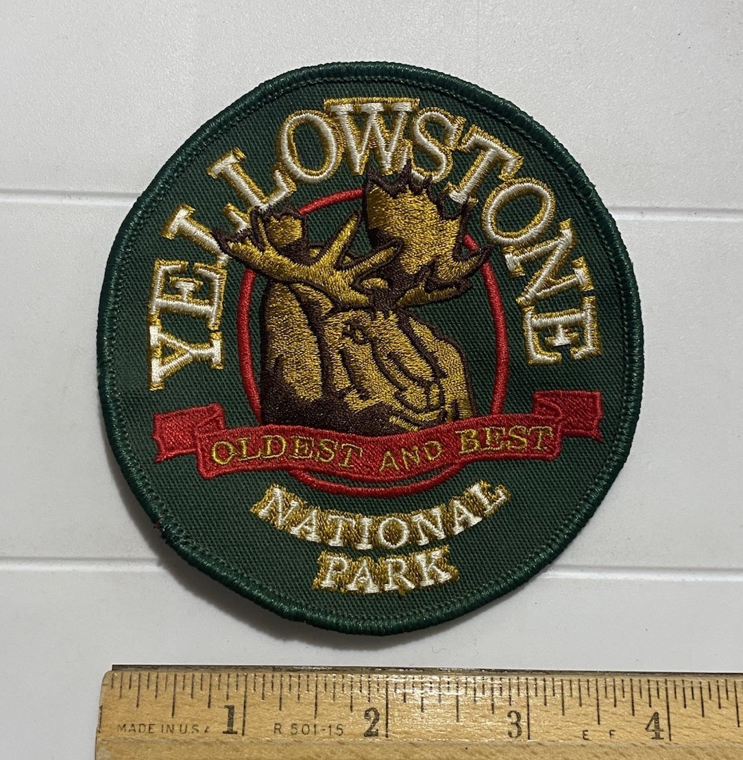 Yellowstone National Park Oldest and Best Moose Head Souvenir Embroidered Patch