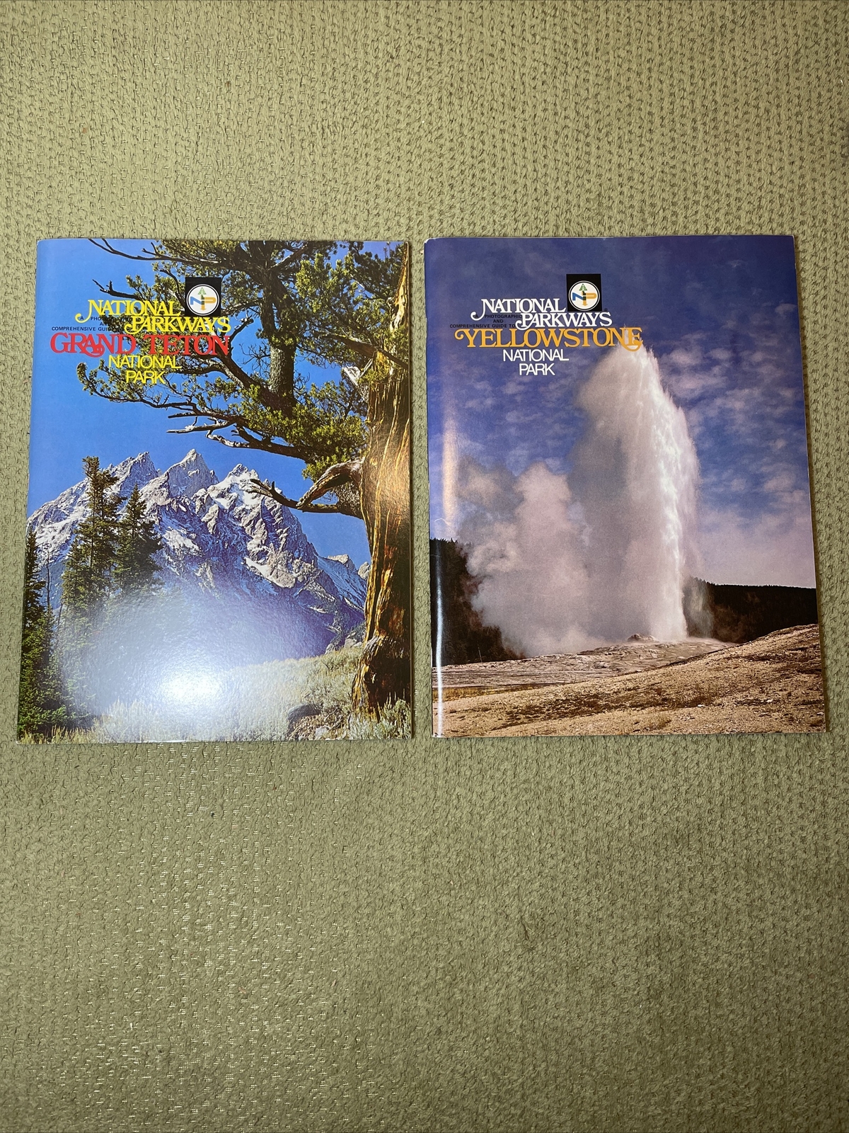 National Parkways Photographic Guides Lot (2) – 1976 – Yellowstone, Grand Teton
