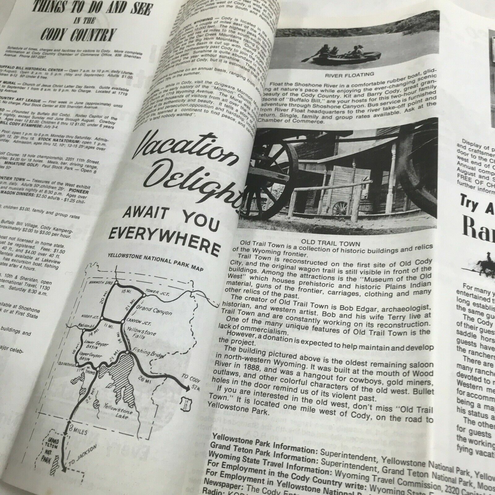 1972 YELLOWSTONE PARK CENTENNIAL Buffalo Bill and Cody Country Wyoming Newspaper
