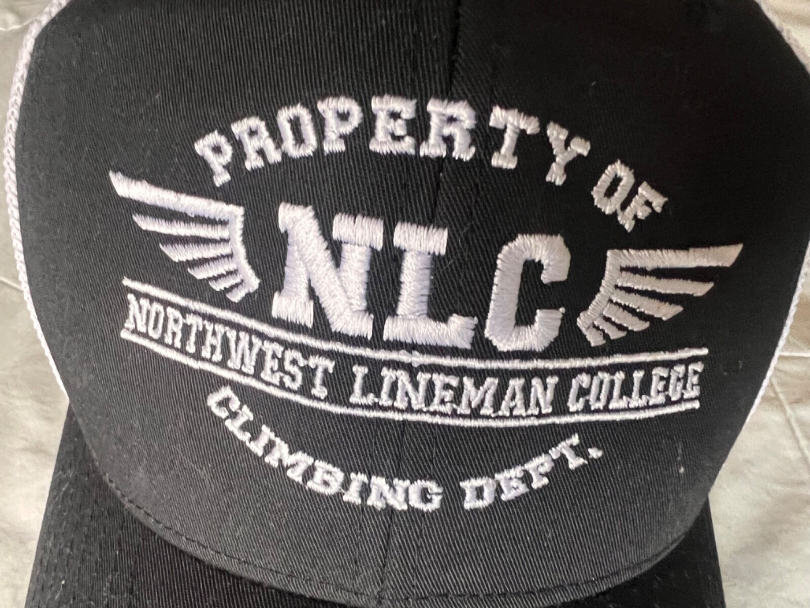 NORTHWEST LINEMAN COLLEGE NLC Baseball Hat Cap Climbing Department Idaho