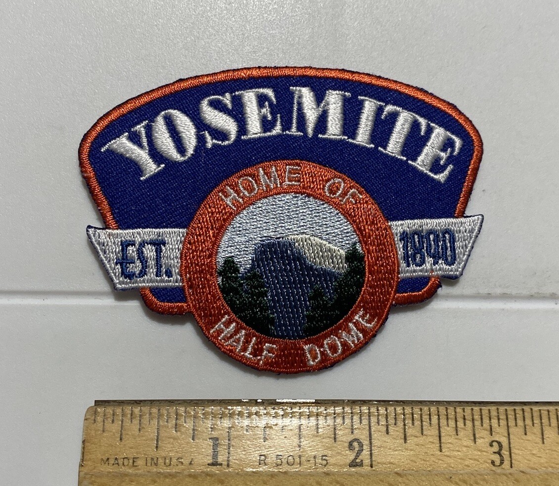 Yosemite National Park Home of Half Dome est. 1890 Souvenir Iron-on Patch Badge
