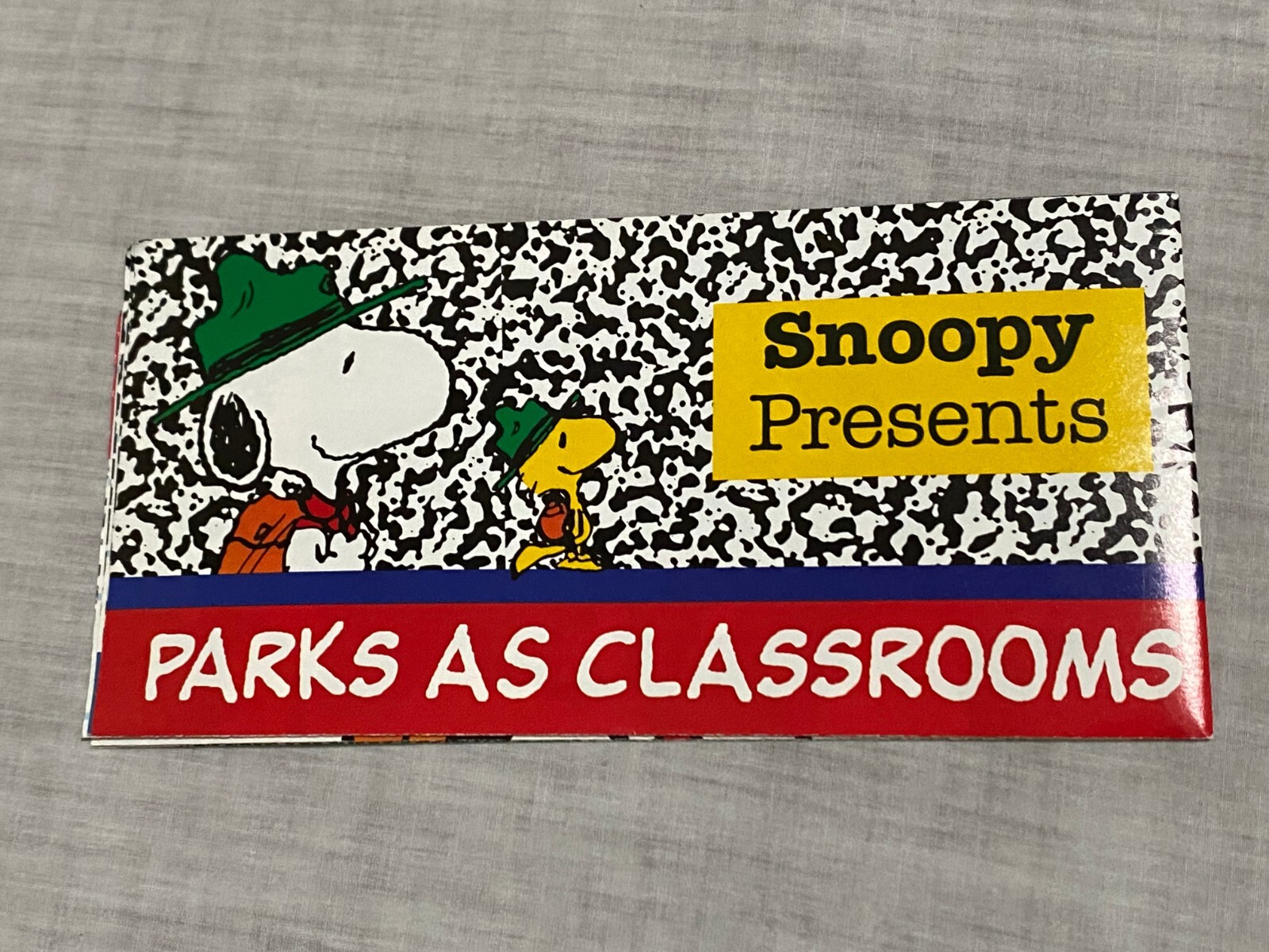 1990s National Park Foundation Snoopy Presents Parks As Classrooms Poster