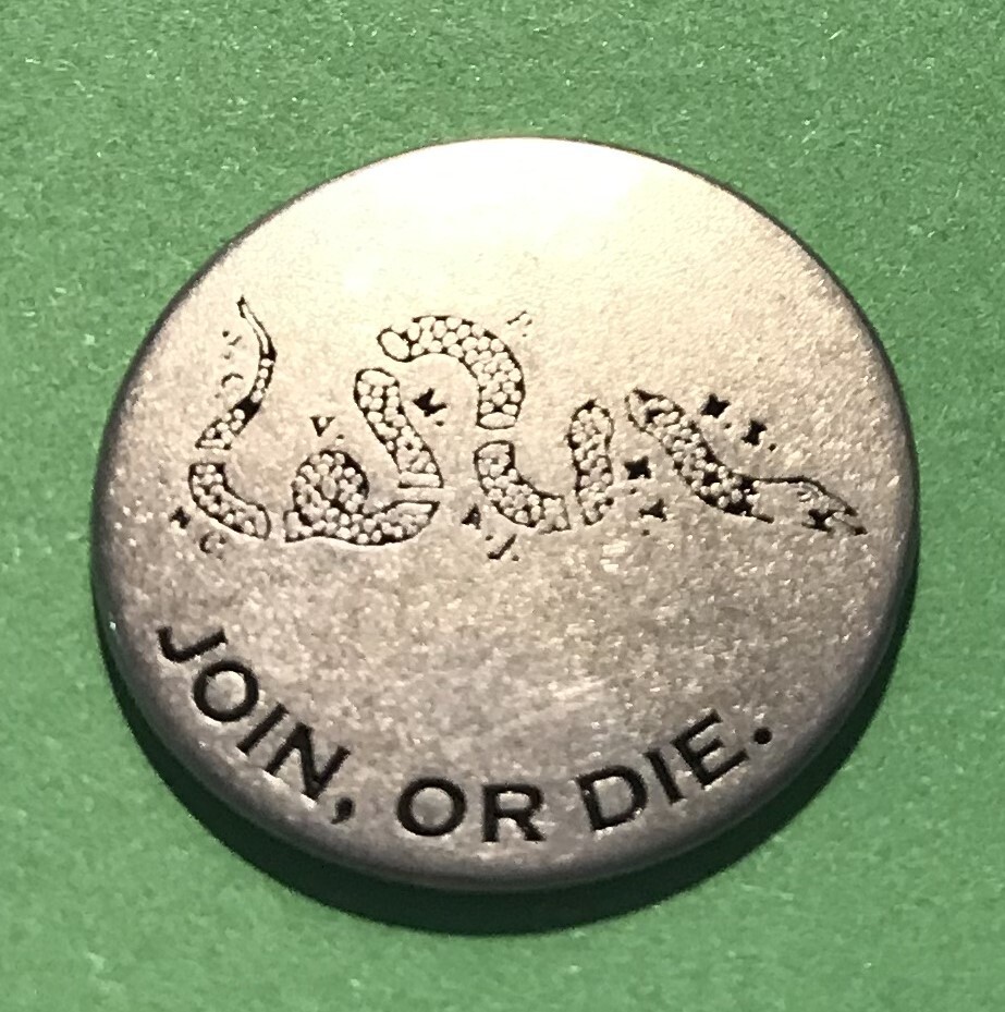 Colonial Williamsburg Gadsden Flag-Don’t Tread On Me Token