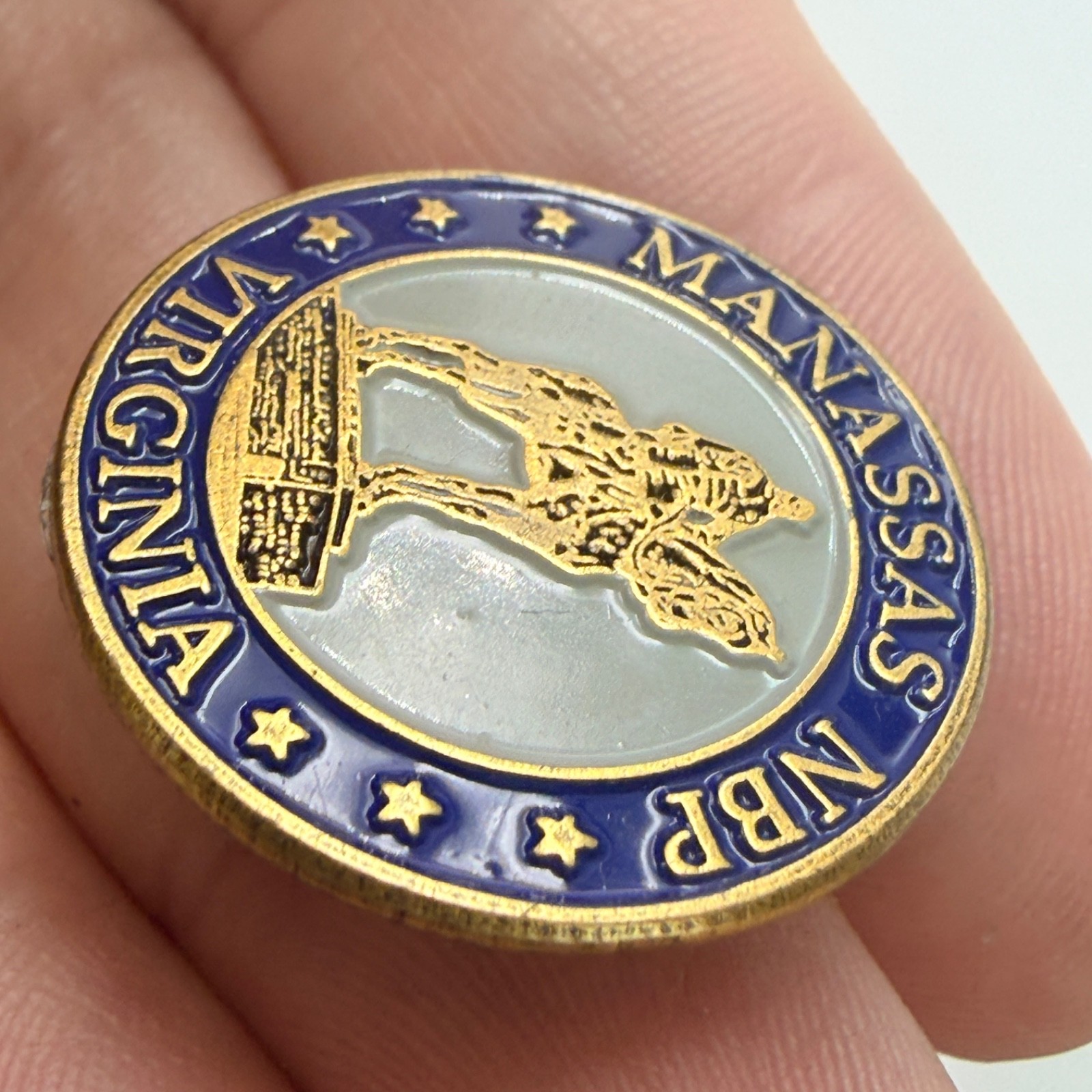Manassas National Battlefield Park Lapel Pin Virginia Civil War Vintage NBP
