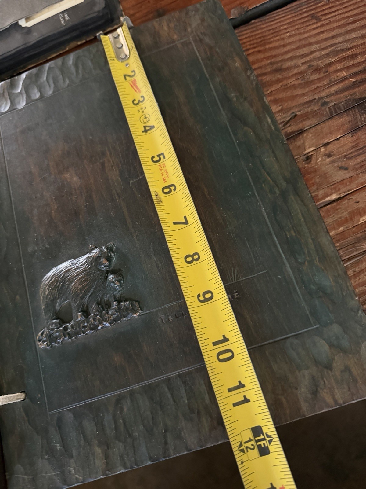Vintage Carved Wood Scrapbook – Yellowstone National Park