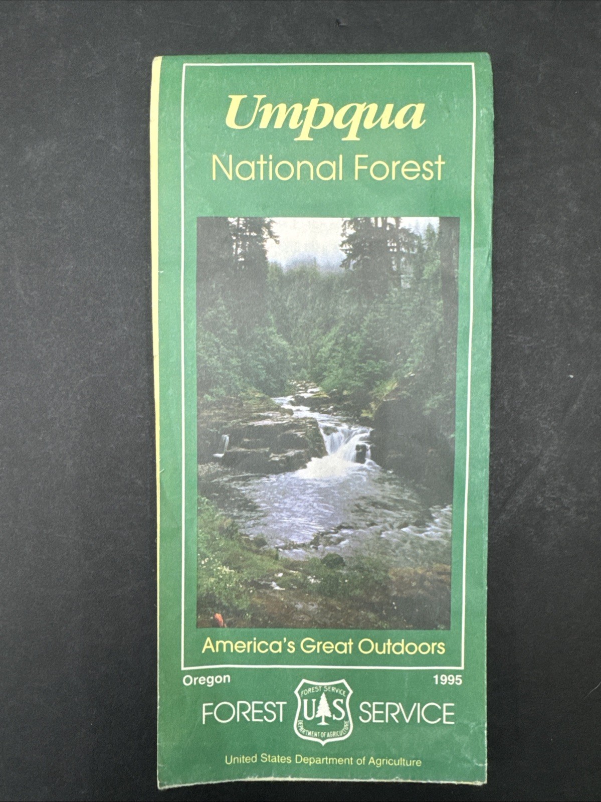 National Forest Map – Umpqua Oregon 1995 Recreation Guide