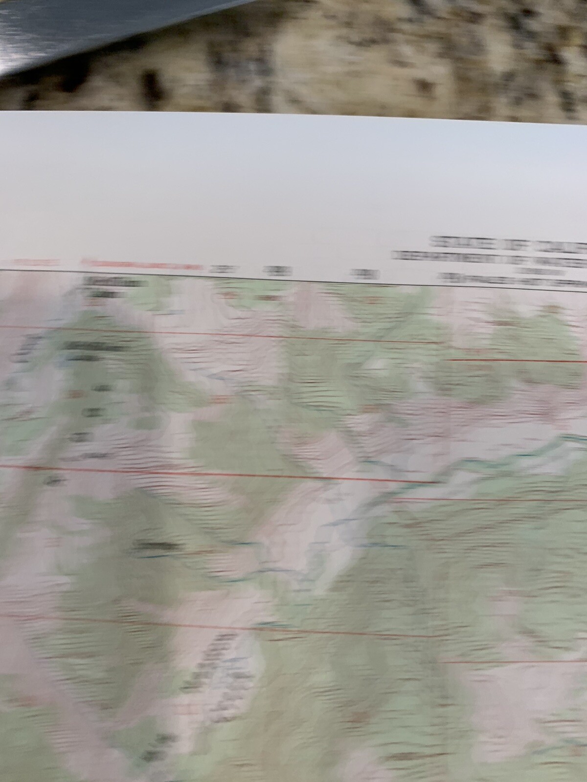 VTG 1956 Topographic Map Matterhorn Peak Yosemite, CA 21″ x 17″